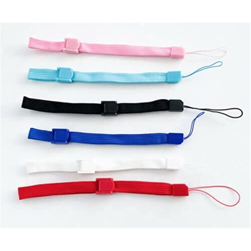 GGZone Lot de 6 sangles de poignet en corde pour manette Wii, PSP, DS, 3DS