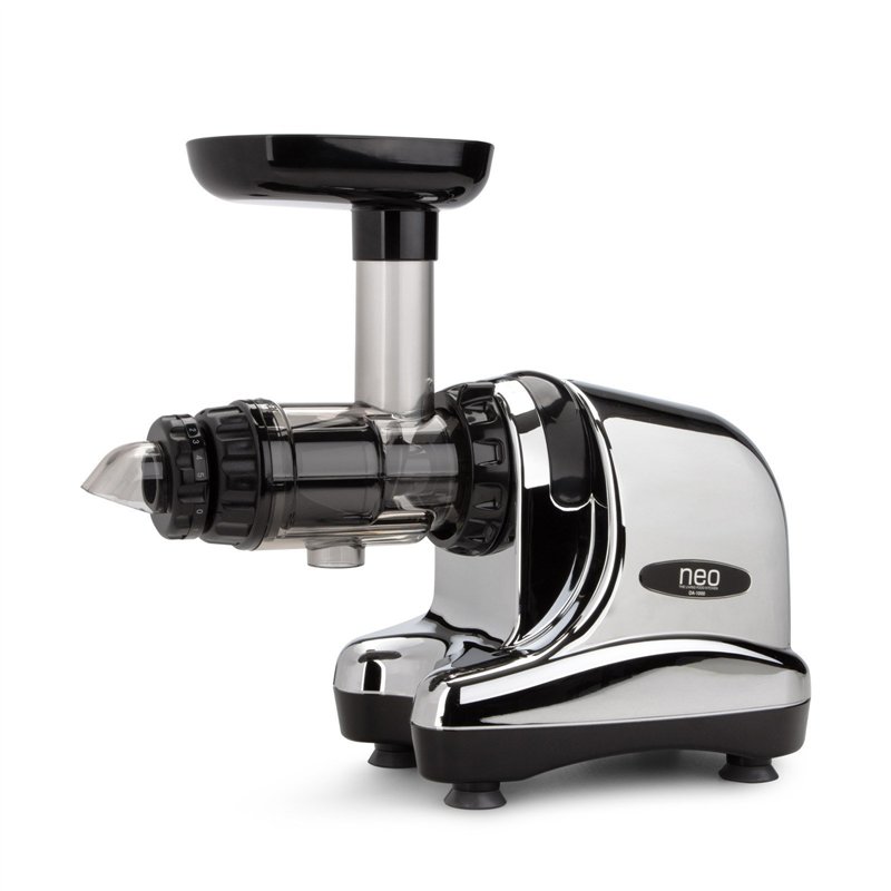 Extracteur de jus Oscar Neo DA 1000 - Slow juicer, extraction lente à froid - couleur chrome