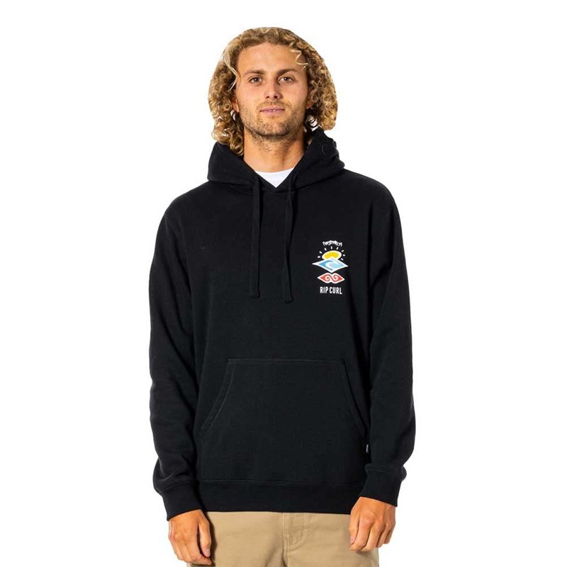Rip Curl Sweat à Capuche Search Icon Noir, Homme
