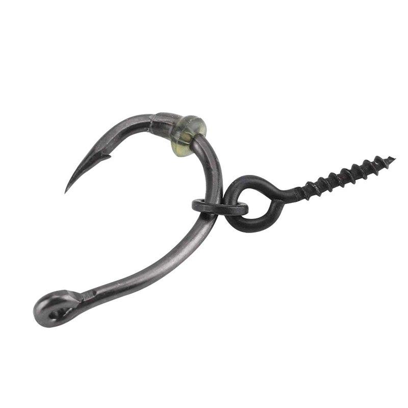 Vis d'appât Carpe Bait Screws 30 pièces/Ensemble PVC vis d'appât de pêche utiles Carpe, cuivre Ronnie Rig Set vis d'appât de pêc