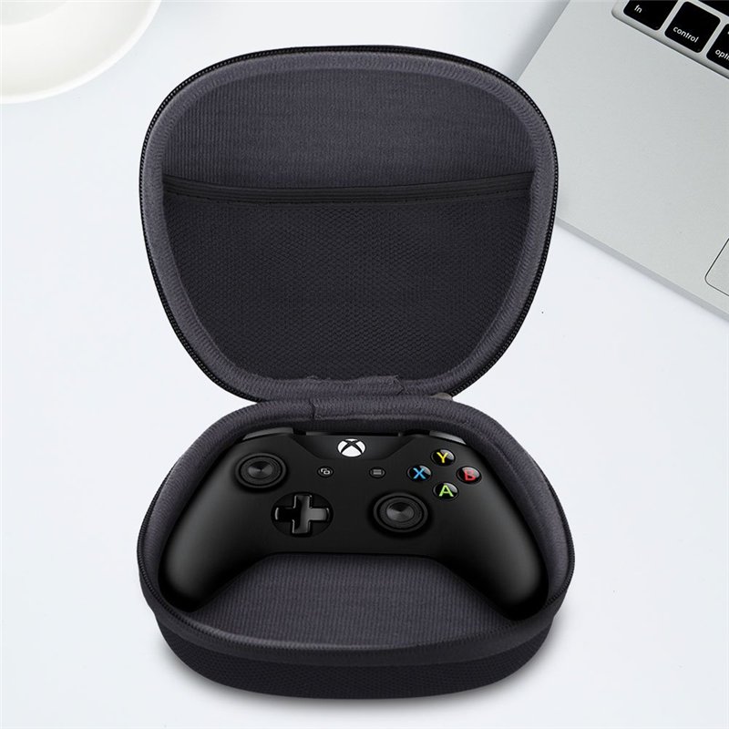 Image secondaire de Annadue Étui de Protection en EVA, boîte de Rangement de Voyage étanche, Poche en Filet intégrée, Pack Rigide de Manette de Jeu