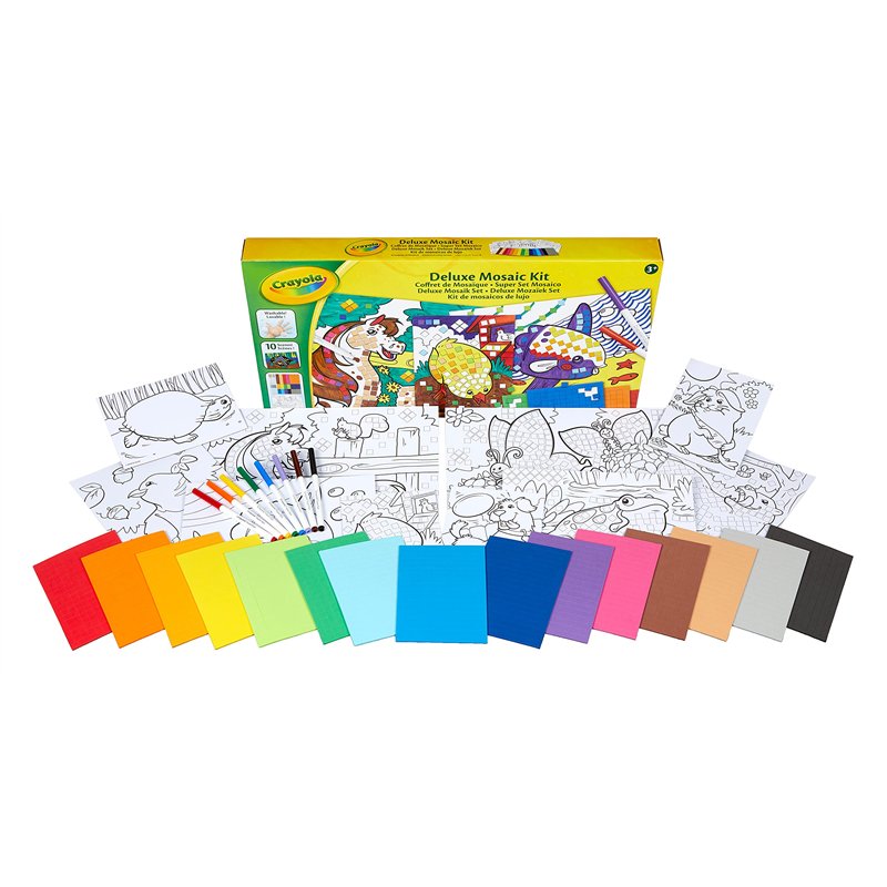 Image secondaire de Crayola - Coffret de Mosaïque - Loisir créatif - Kits d'activités - à partir de 3 ans - Jeu de coloriage et dessin