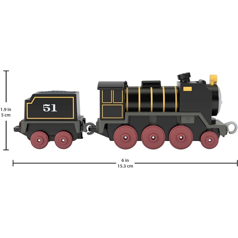 Image secondaire de Thomas & Friends Fisher-Price Die-cast Push-Along Hiro Toy Train Engine for Preschool Kids Ages 3+