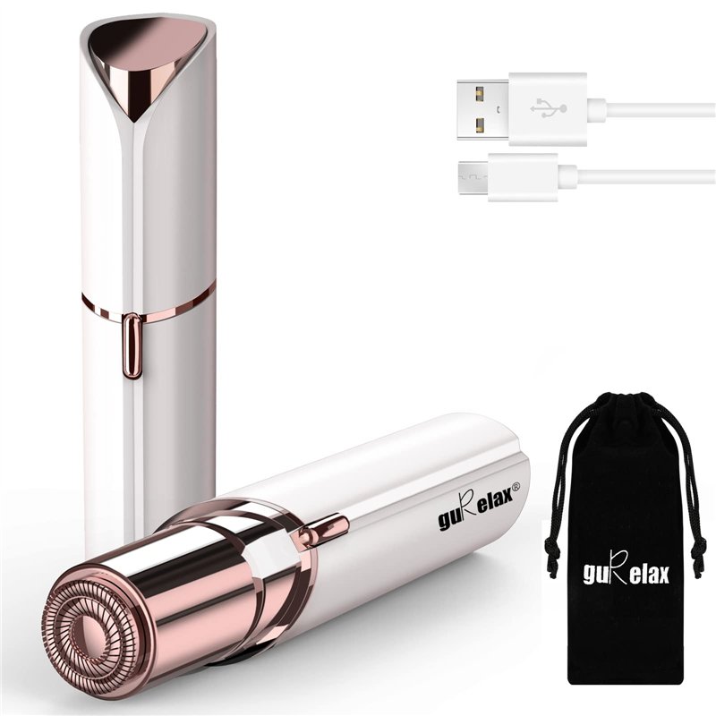 Gurelax - Epilateur Visage Femme, Rechargeable, Rasoir Electrique Femme, Epilateur Visage Femme Sans Douleur, Epilateur Visage P