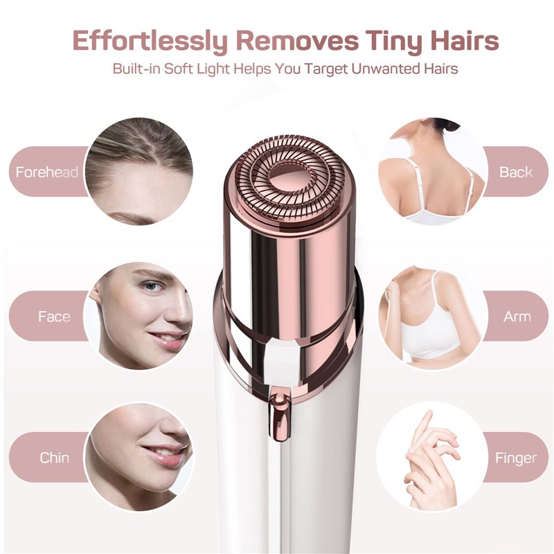 Image secondaire de Gurelax - Epilateur Visage Femme, Rechargeable, Rasoir Electrique Femme, Epilateur Visage Femme Sans Douleur, Epilateur Visage P
