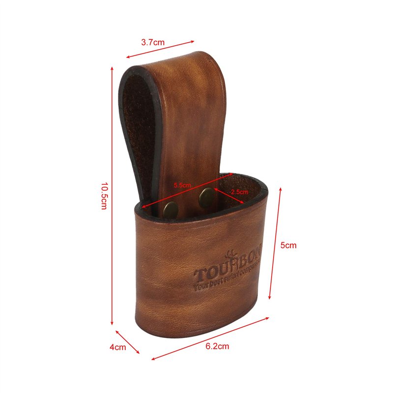 Image secondaire de Tourbon Porte-Outils avec poignée en Cuir véritable pour Marteau Hache Faucille