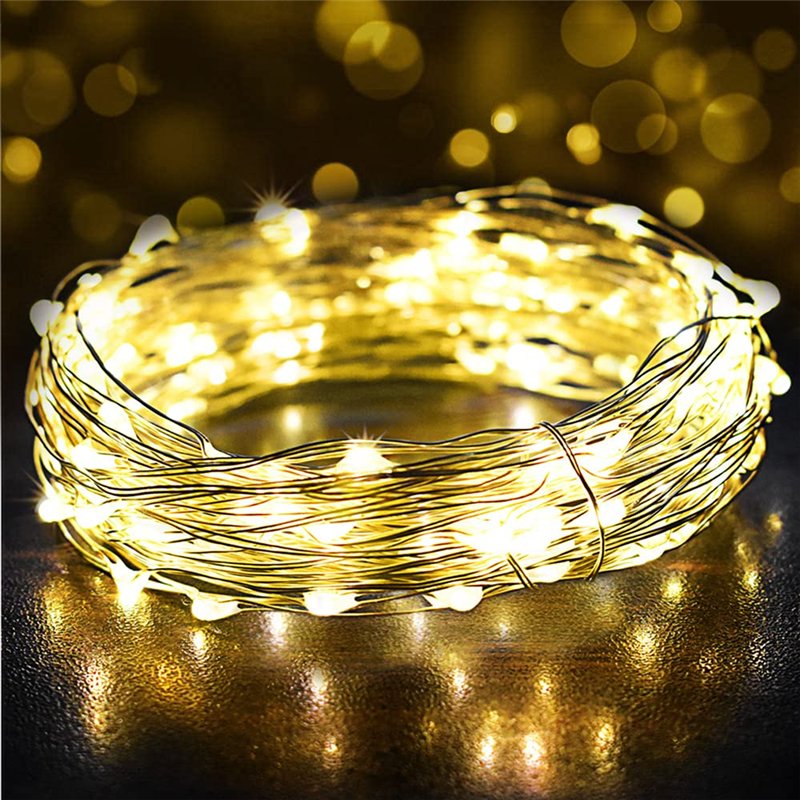 Guirlande Lumineuse 12M 120 LEDs, Girlande de Lumière IP65 Etanche Guirlandes Lumineuses Intérieur Decoration pour Mariage Fête