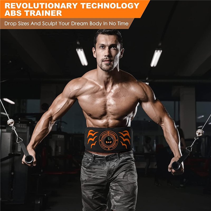 Image secondaire de iLoxin Ceinture Abdominale Electrostimulation, Electrostimulateur Musculaire, Entraînement Abdominal EMS, Electrostimulation Mus
