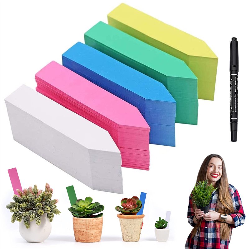 Lot de 500 étiquettes en plastique pour plantes, Étiquette de jardin Signes Plante Label Plantes balises durables de marqueurs d