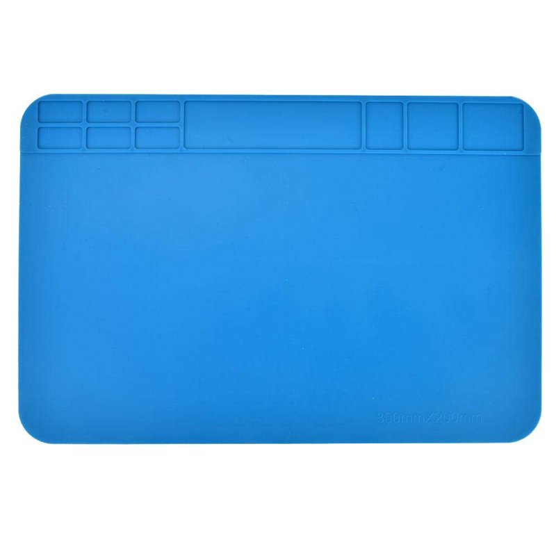Tapis de silicone d'isolation thermique, tapis de bureau de poste de travail de démontage de réparation d'ordinateur de téléphone