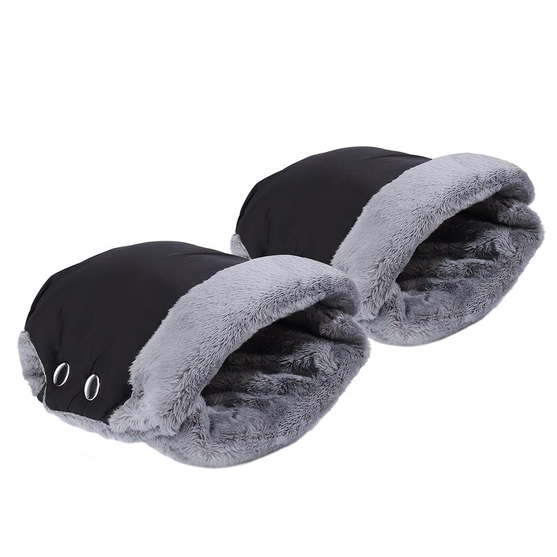 MaoXinTek Gants de Poussette Doux Chaud Coupe-Vent et Imperméable Moufles d'hiver pour Poussette, Vélo, Fauteuil Roulant et Ains