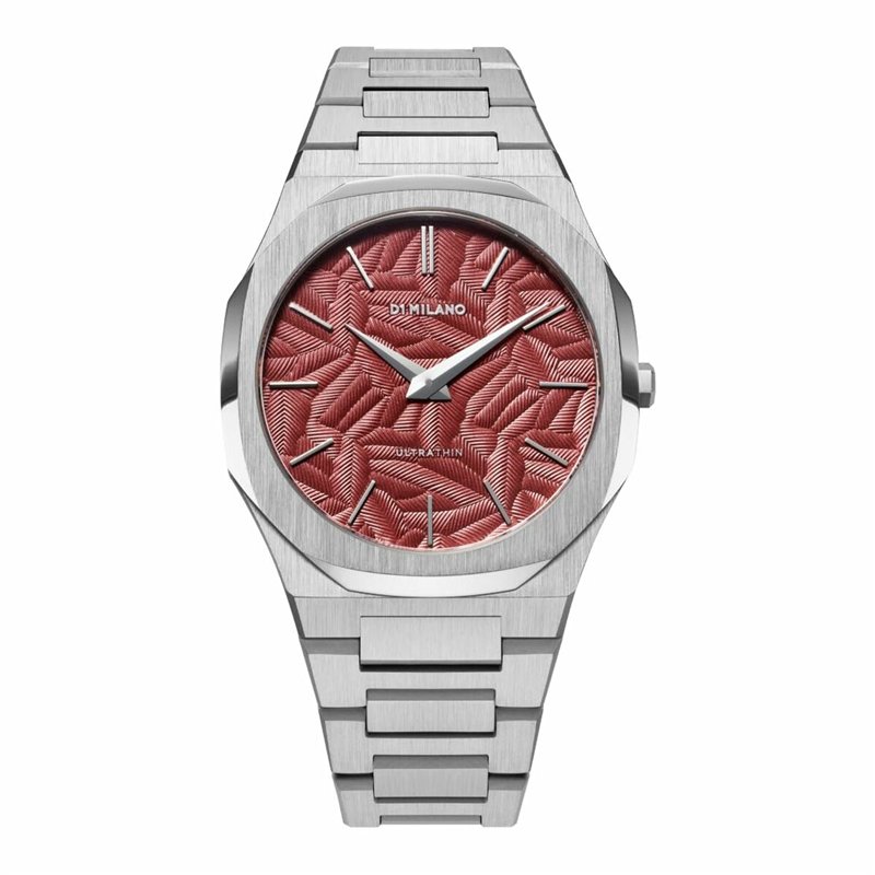 Montre Homme D1 Milano ULTRA THIN BARN RED Noir Argenté (Ø 40 mm)