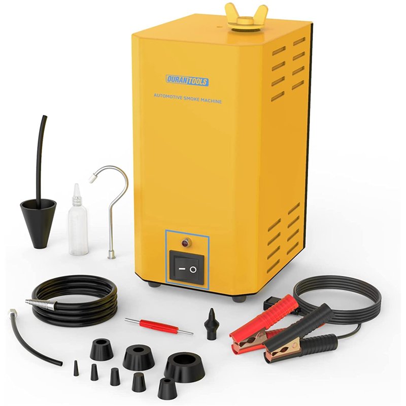 OURANTOOLS EVAP Détecteur de Fuite de Fumée Voiture, DC12V Machine a Fumee Automobile pour Motos/SUV