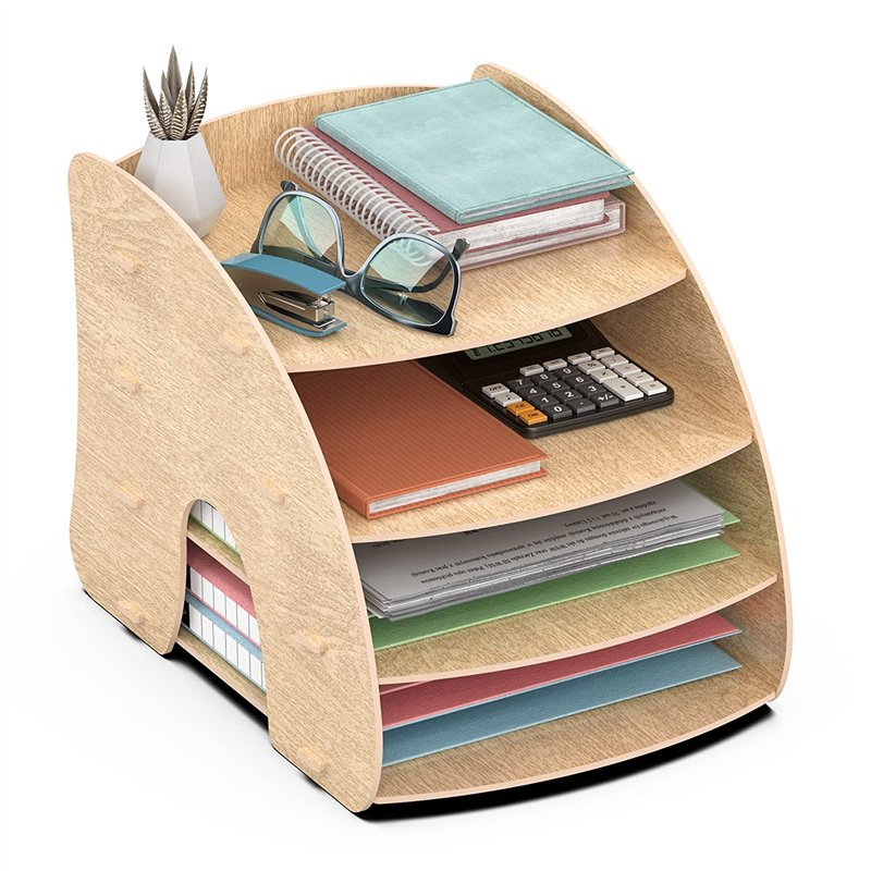 Lesfit Corbeille a Courrier, Rangement Papier/Documents Bureau