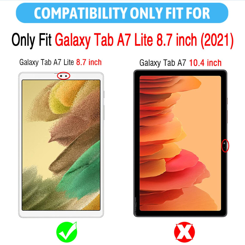 Image secondaire de XunyLyee 2 Pièces, Verre Trempé pour Samsung Galaxy Tab A7 Lite 8.7