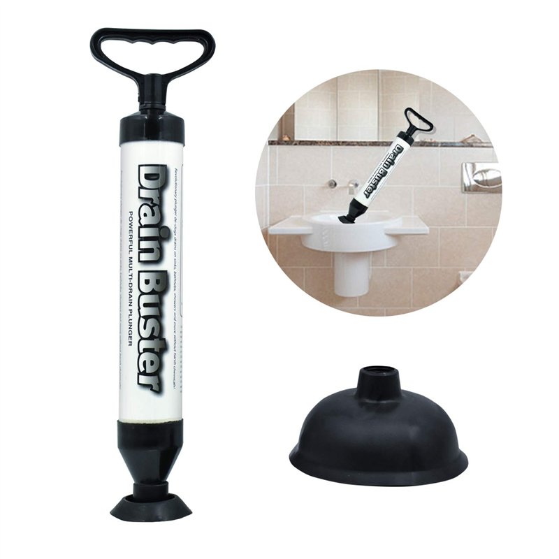cococity Puissant Déboucheur de Toilettes avec 2 Ventouses, Haute Pression en ABS pour Salle de Bain, Toilettes, Baignoire, Douc
