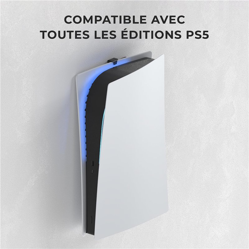 Image secondaire de HumanCentric Support mural compatible avec Fat PS5 Original, support métallique pour Fat PS5, support pour versions numériques e