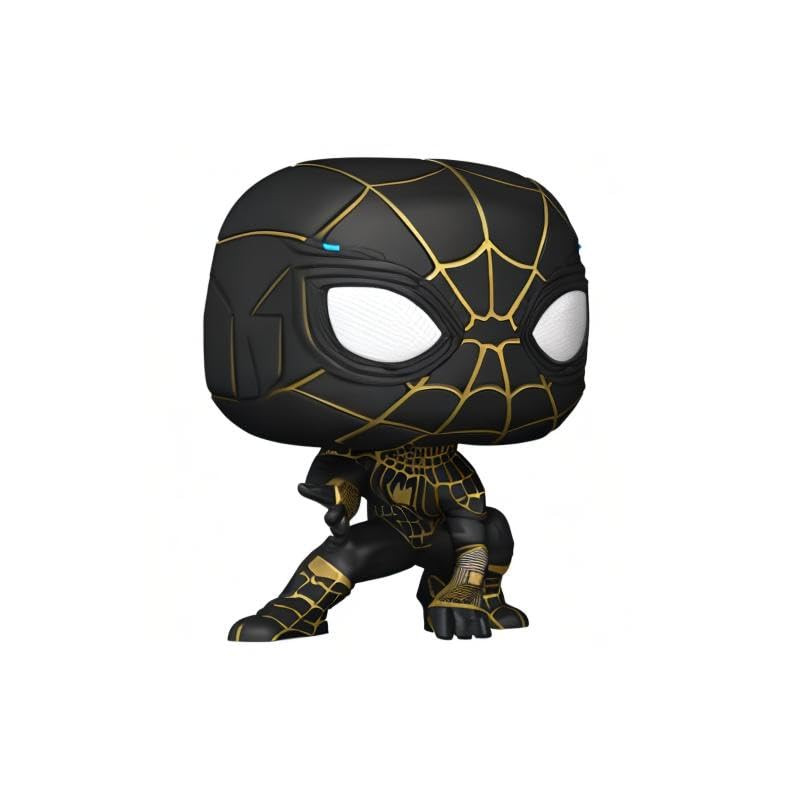 Image secondaire de Funko POP! Jumbo: SM: Spider-Man Black & Gold Suit - Spiderman No Way Home - Figurine en Vinyle à Collectionner - Idée de Cadeau