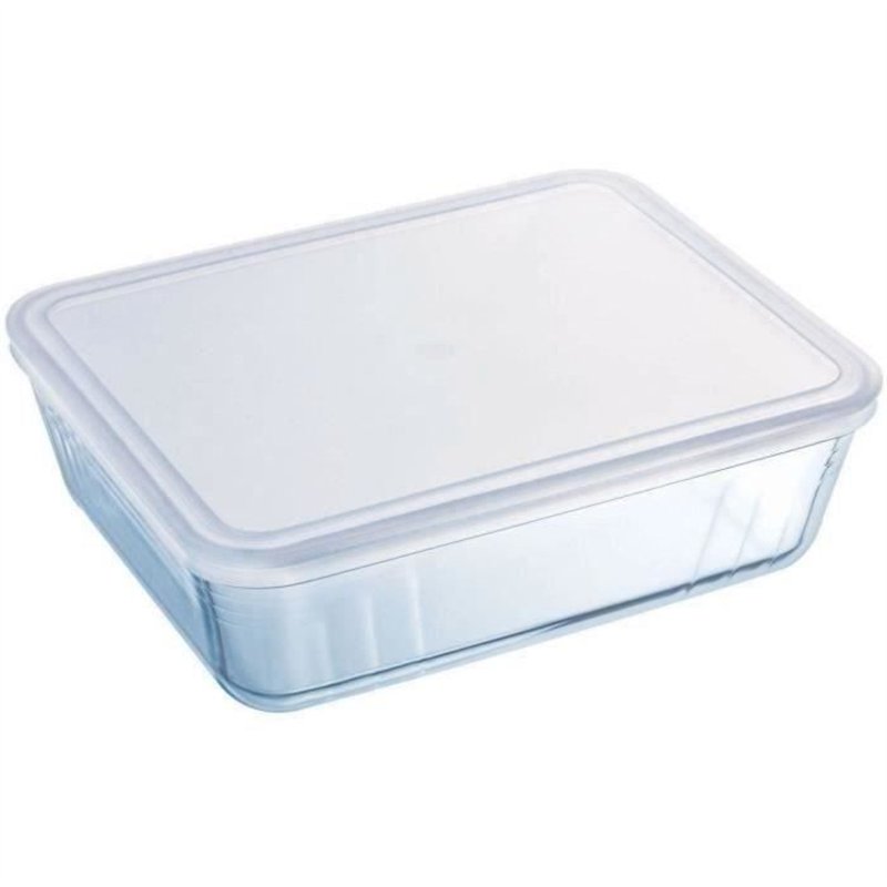 Image secondaire de Boîte de conservation rectangulaire - PYREX - 1451007 - Couvercle en plastique - Verre borosilicate - 27 x 22 cm