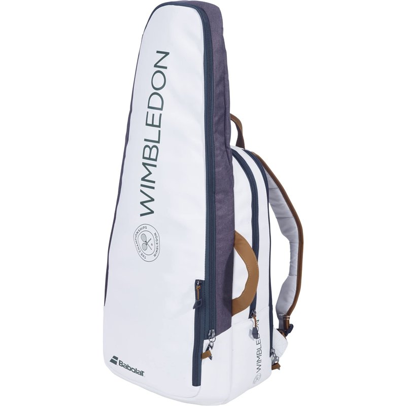 Image secondaire de Babolat Sac à Dos de Tennis Pure Wimbledon, Blanc/Gris, Taille Unique, Puissant