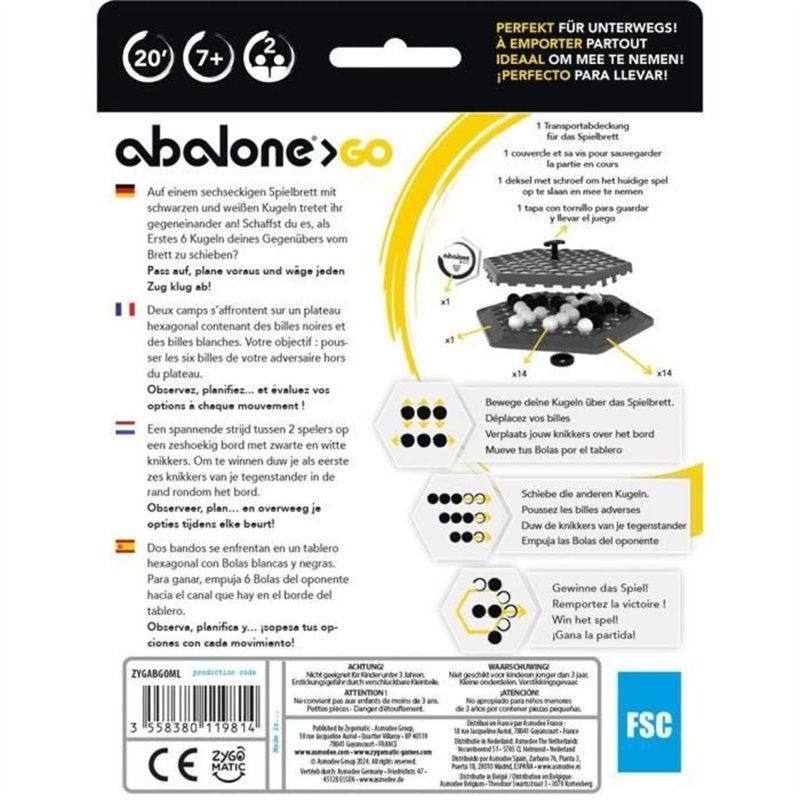 Image secondaire de Abalone GO (Tuckbox travel) DE/ES/FR/NL