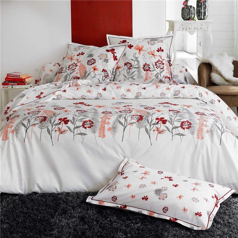 Image secondaire de Linnea Drap Plat 240x310 cm Percale Pur Coton Petite Folie Rouge