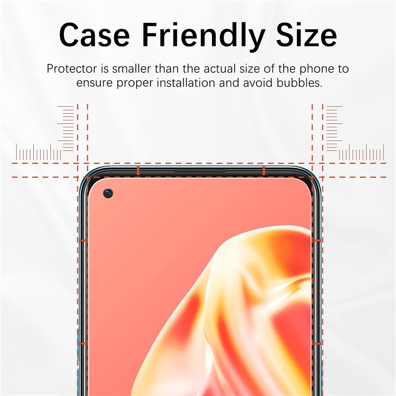 Image secondaire de NEW'C Lot de 2, Verre Trempé pour Oppo A74 4G, Oppo A94 5G, Film Protection écran efficace contre les Rayures - sans Bulles - Ul