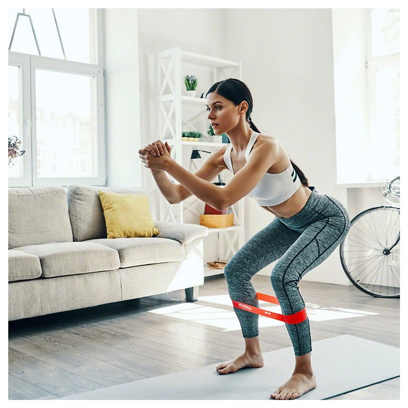 Image secondaire de Sport-Tec Bande Élastique Fitness, Sangles des Musculation, Lot de 5, Bande de Résistance Élastique en Latex Équipement d'Exerci