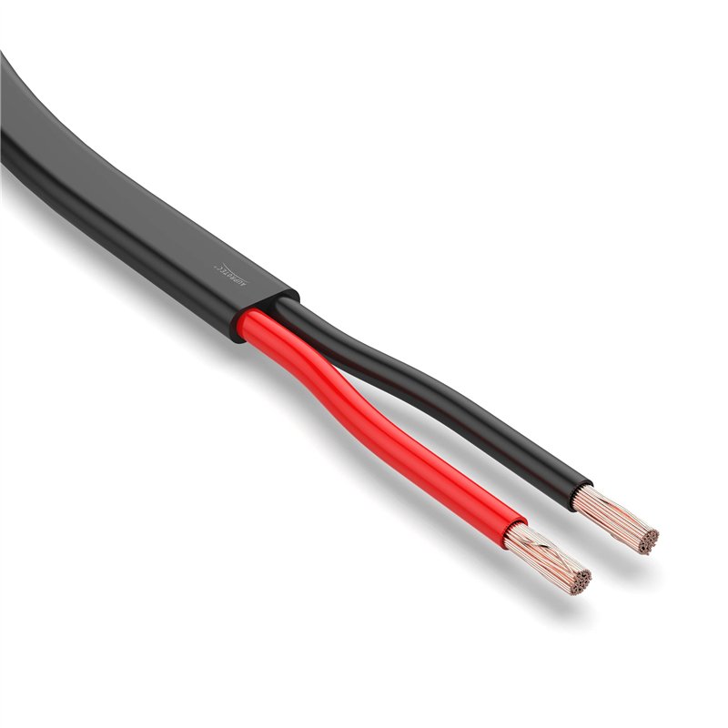 Auprotec Câble de véhicule 10 m - 2 x 2,5 mm² - Câble plat 2 fils - Câble électrique FLRYY - Pour remorque de voiture