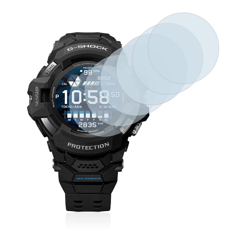 Image secondaire de savvies Protection Ecran pour Casio G-Shock GSW-H1000 (6 Pièces) - Film Protection Ultra Clair