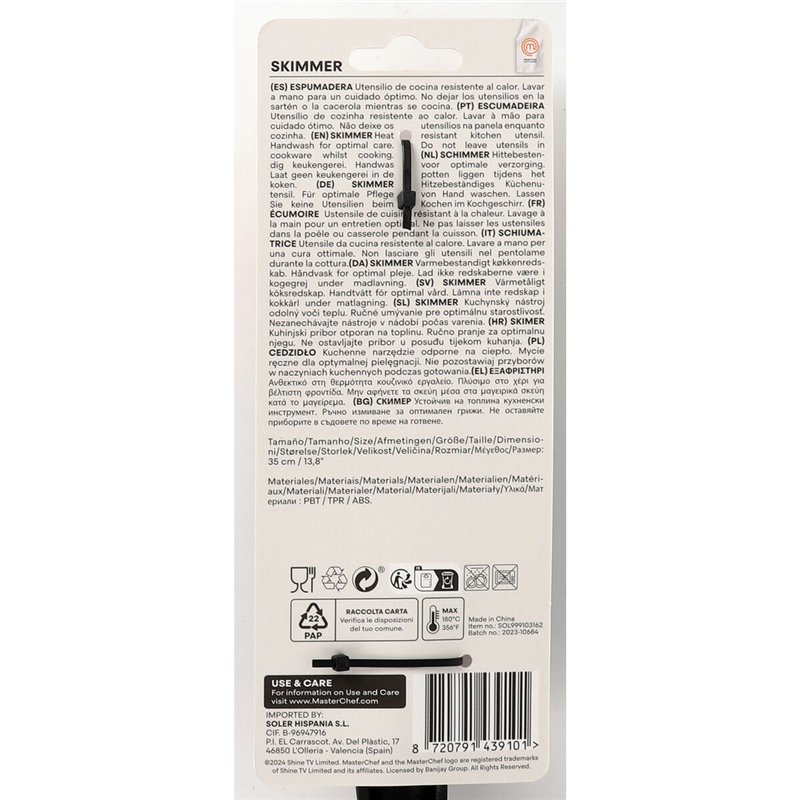 Image secondaire de Écumoire MasterChef 35 cm (24 Unités)