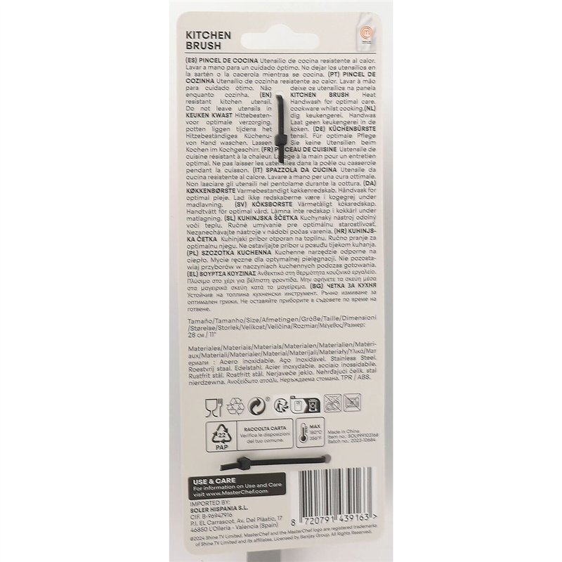 Image secondaire de Brosse de cuisine MasterChef 28 cm (24 Unités)