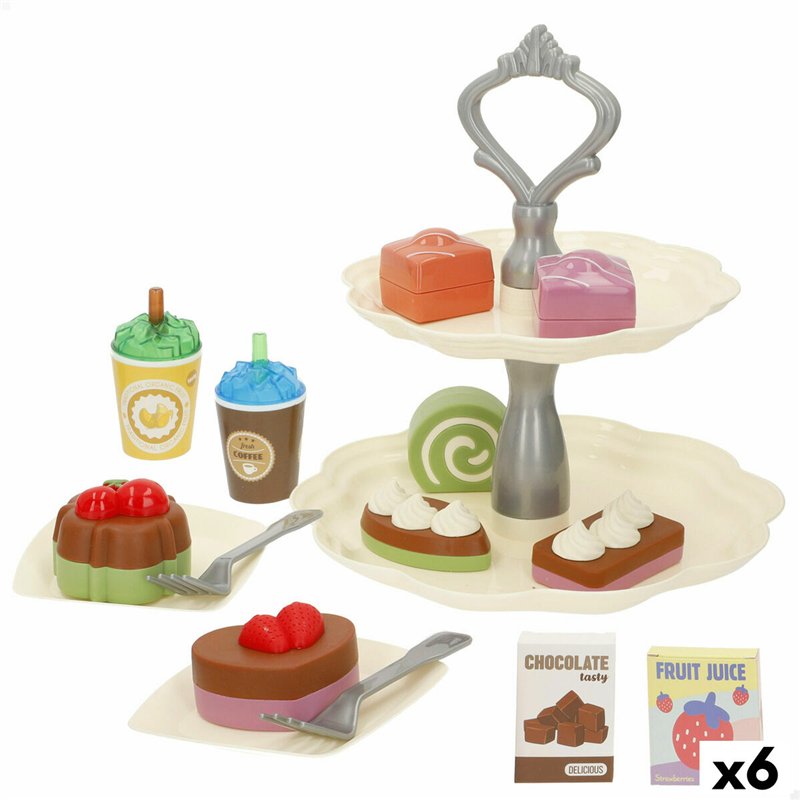 Set de jouets alimentaires Colorbaby 16 Pièces (6 Unités)