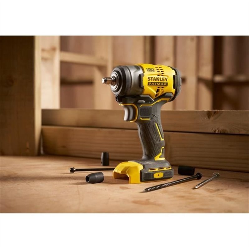Image secondaire de Boulonneuse a chocs 3/8 BRUSHLESS - 18V - 224 Nm, 2800 trs/min, 3500 cps/min - Gamme V20 - STANLEY FATMAX, SFMCF910B-XJ