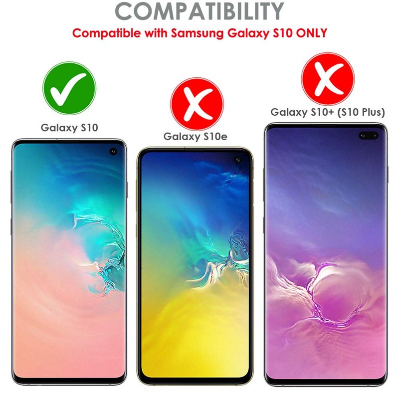Image secondaire de TECHGEAR [2 Pack] Protection Écran Galaxy S10 [ghostSHIELD] Film de Protection Souple en TPU avec Protection Totale de l’Écran C