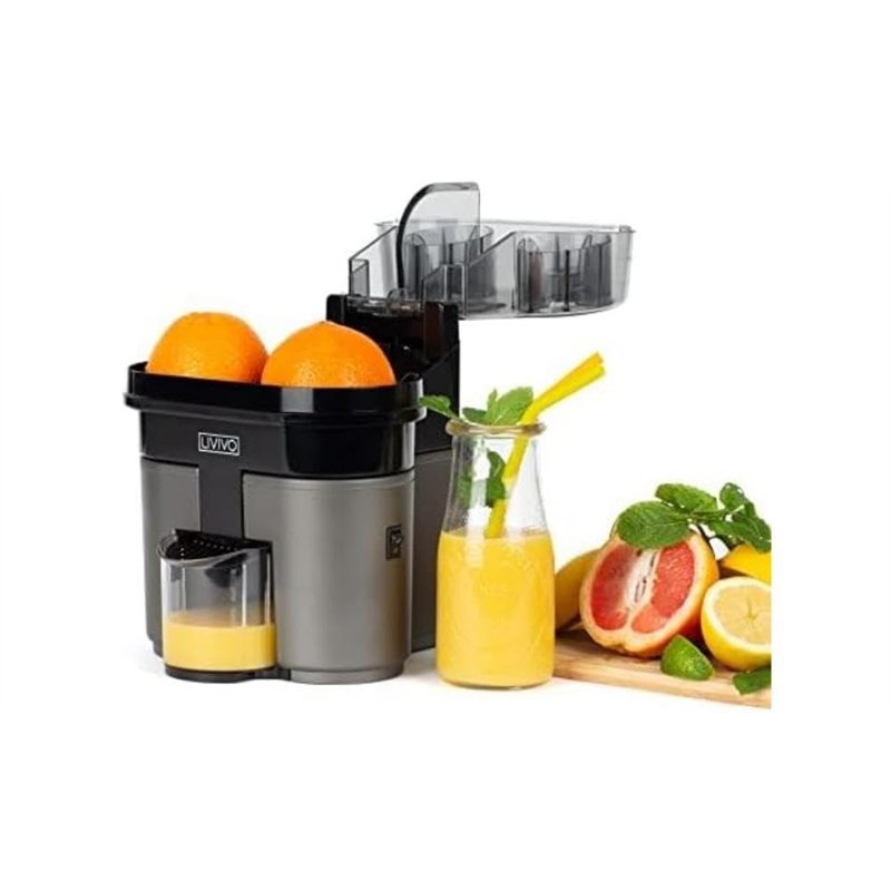 LIVIVO Presse-agrumes électrique double avec valve anti-goutte, presse-agrumes, orange, fruits ménagers, double 90 W