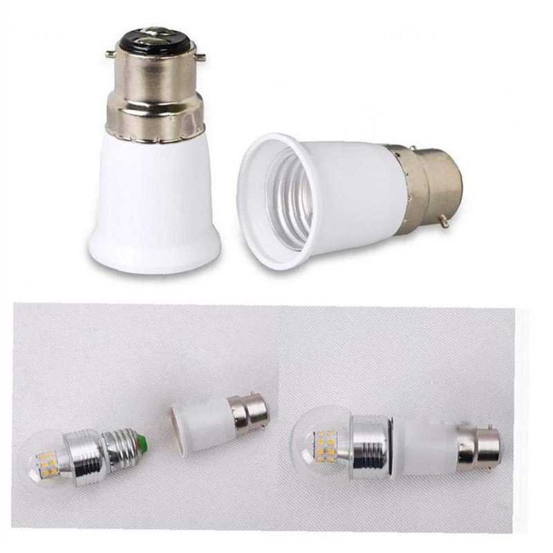 Image secondaire de 4piece B22 À E27 Adaptateur Douille De Lampe Stopping Ampoule À Vis Socket Support pour Ampoule LED Lampe Halogène Lumière