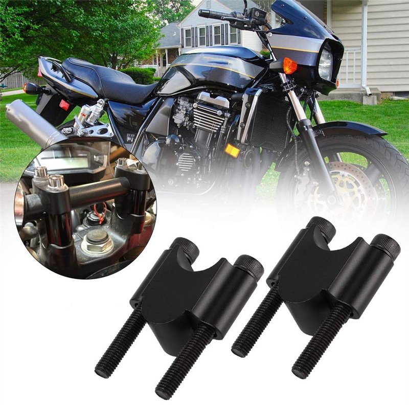 Image secondaire de Universal Aluminum Alloy Handbar Riser,Paire de montants de guidon de moto Motorcycle Handbar Riser 7/8'' 22mm Motorcycle Handba