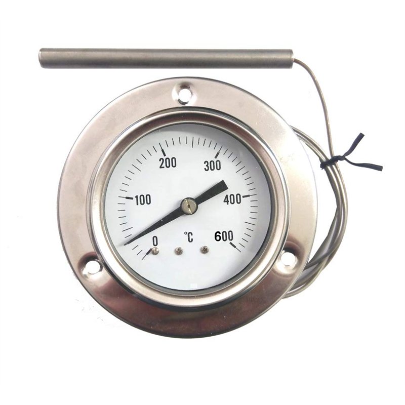 REDPOINT PIROMETRO/thermomètre 0-600° Inox pour fours à pizza, barbecue, fours à bois, etc.