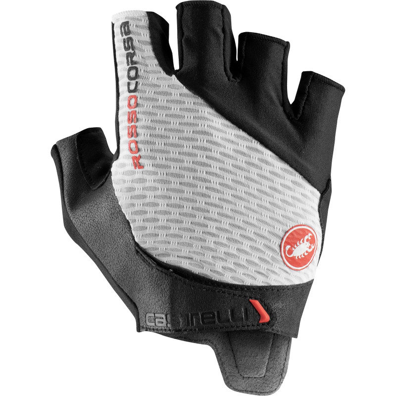 CASTELLI Rosso Corsa Pro V Glove Men's, White Black, L