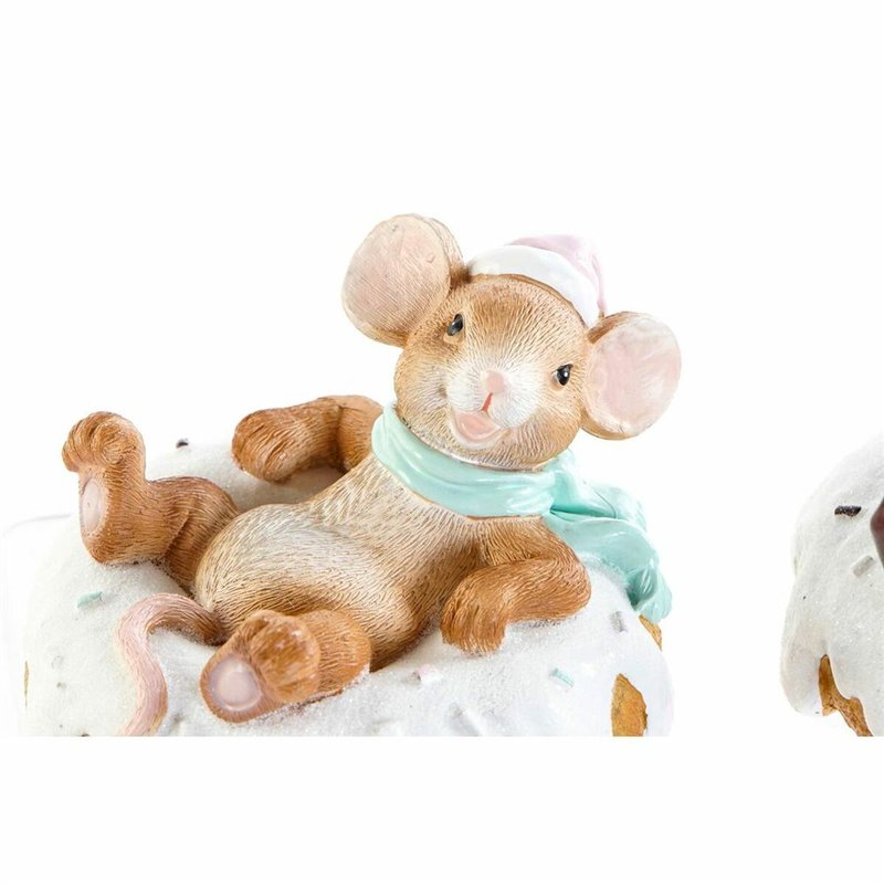 Image secondaire de Figurine Décorative DKD Home Decor Résine Souris (2 pcs) (11.5 x 11 x 8 cm)
