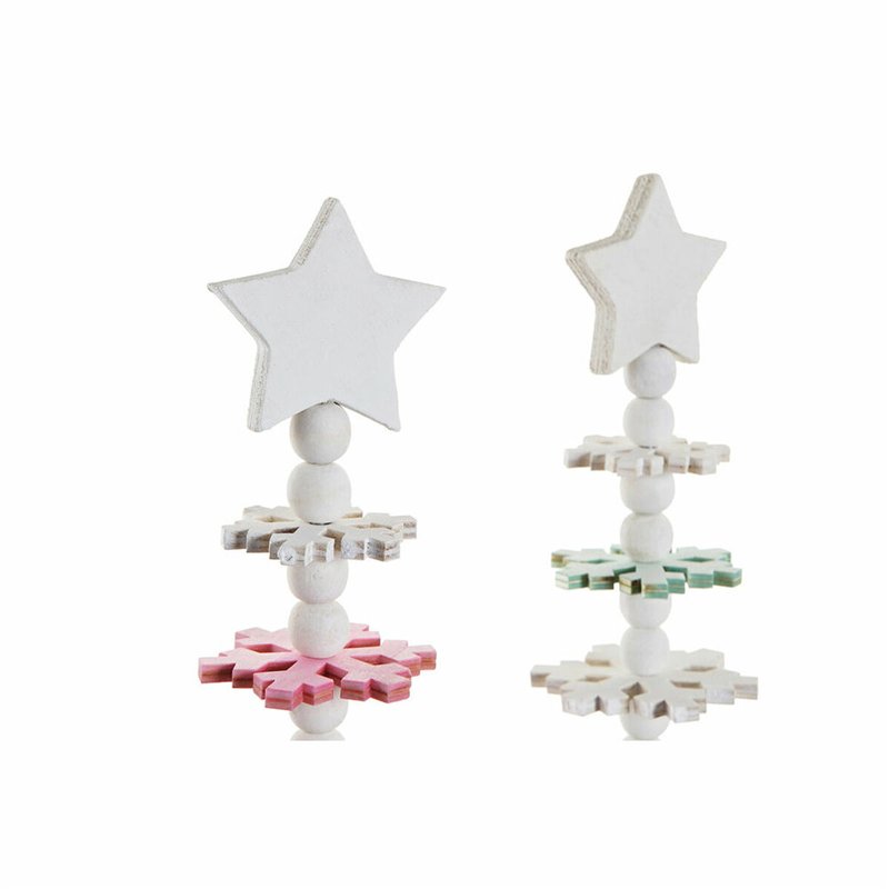 Image secondaire de Sapin de Noël DKD Home Decor Bois MDF (2 pcs) (14 x 14 x 51 cm)