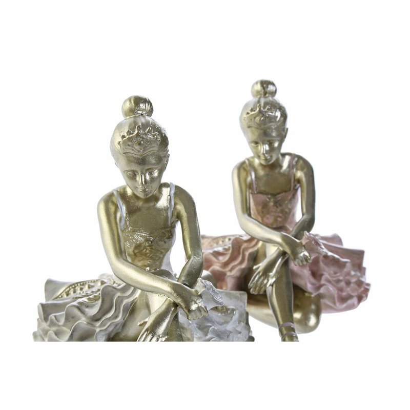 Image secondaire de Figurine Décorative DKD Home Decor Danseuse de Rumba Résine (2 pcs) (13.5 x 7.5 x 9 cm)