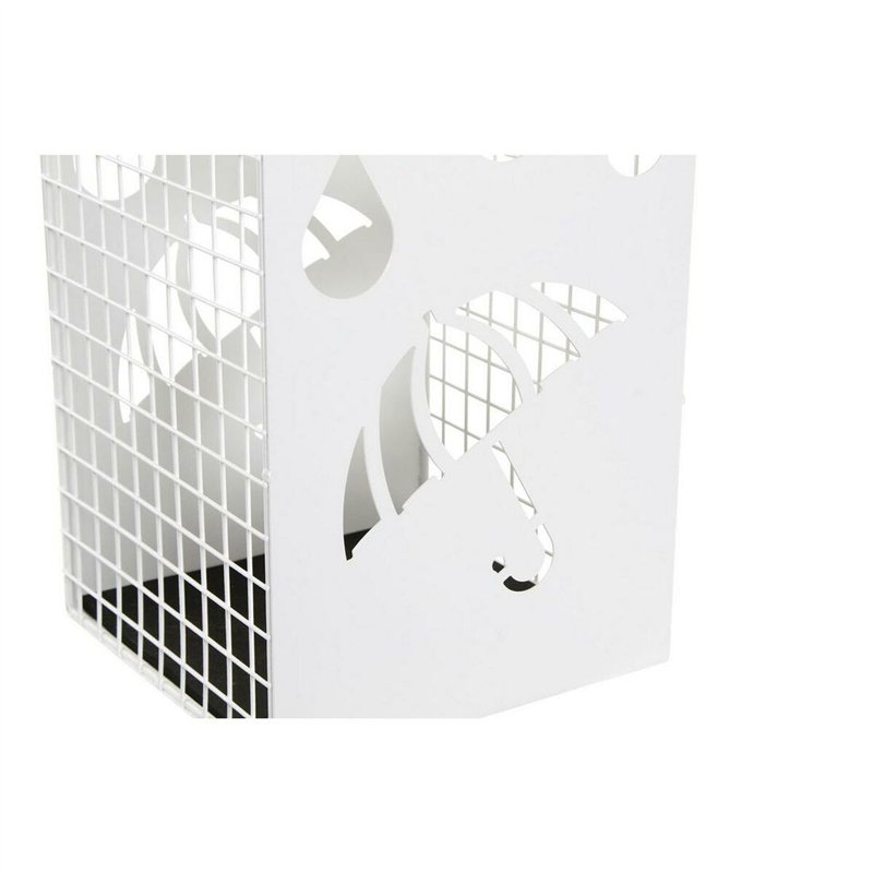 Image secondaire de porte-parapluie DKD Home Decor Noir Métal Blanc (19.5 x 20 x 47.5 cm) (2 pcs)