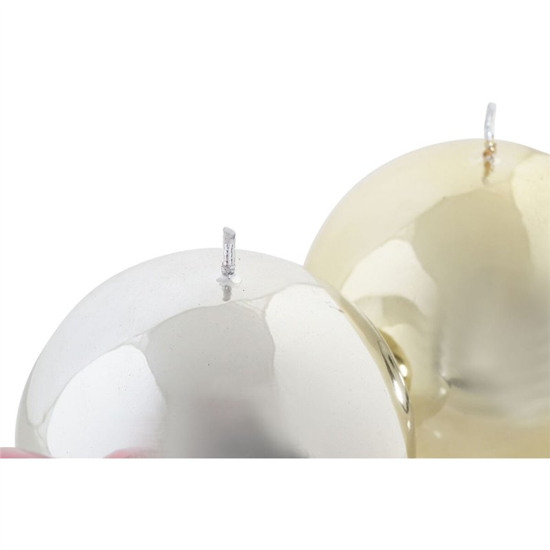 Image secondaire de Bougie DKD Home Decor Noël (9 x 9 x 9 cm) (3 Unités)