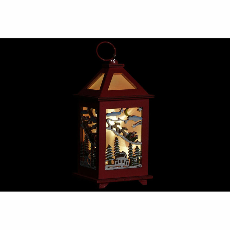 Image secondaire de Lanterne DKD Home Decor Noël Blanc Rouge Bois Maison (9 x 9 x 18 cm) (2 pcs)