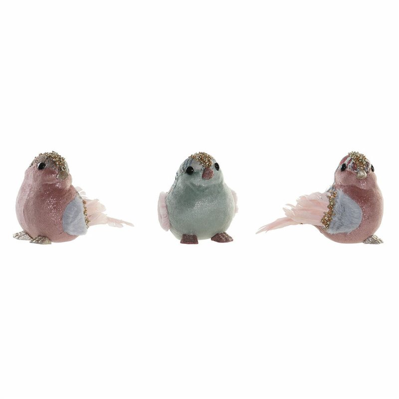 Décorations de Noël DKD Home Decor Polyester Foam (3 pcs) (15 x 10 x 11 cm)