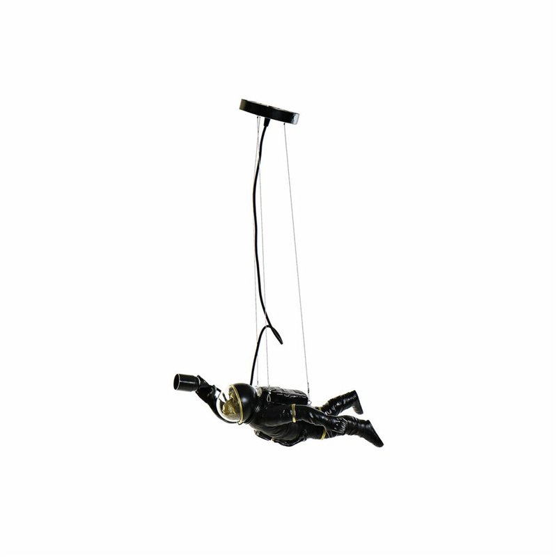 Image secondaire de Suspension DKD Home Decor Noir Blanc Résine 220 V 50 W (46 x 14.5 x 20 cm) (2 pcs)