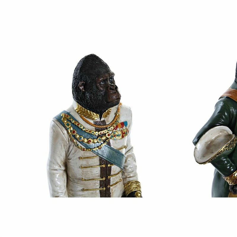 Image secondaire de Figurine Décorative DKD Home Decor Résine Gorille (15.5 x 13.5 x 40.5 cm) (2 pcs)
