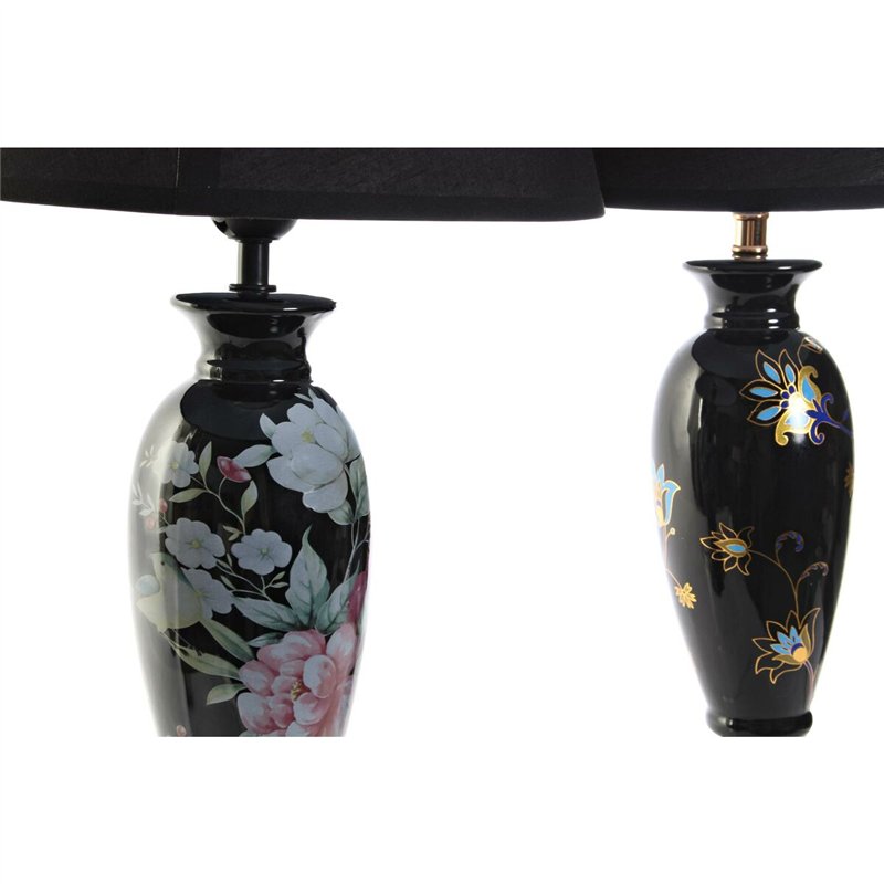 Image secondaire de Lampe de bureau DKD Home Decor Noir Doré Oiseau 220 V 50 W Oriental (28 x 28 x 51 cm) (2 Unités)
